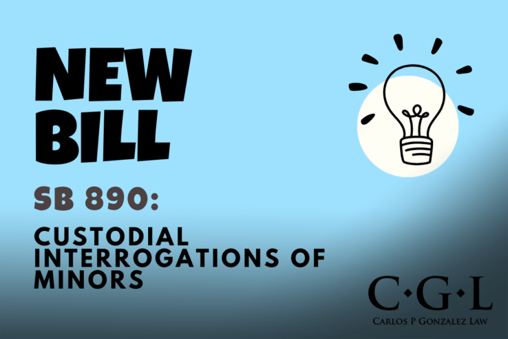 NEW BILL Custodial Interrogations of Minors